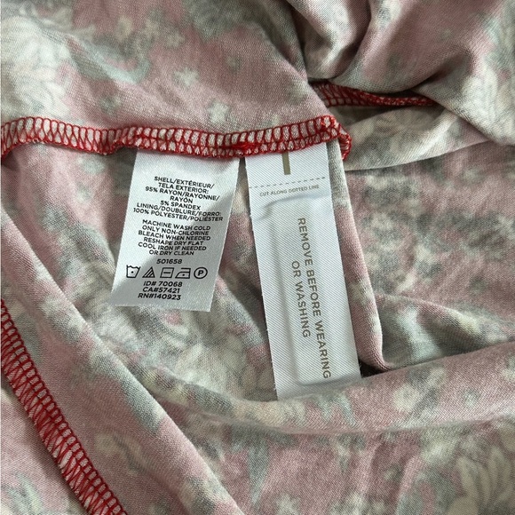 LOFT Women's Red & Floral Print Sleeveless Dress Size 6 - Picture 5 of 7